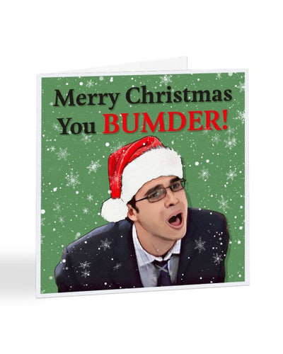 Merry Christmas You Bumder - The Inbetweeners - Christmas Card