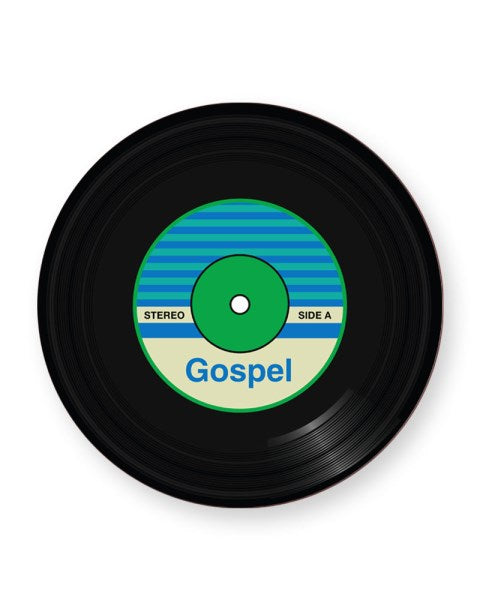 Vinyl Record Gospel Music Genre - Barware Home Kitchen Drinks Coasters
