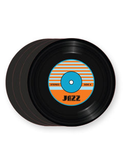 Vinyl Record Jazz Music Genre - Barware Home Kitchen Drinks Coasters