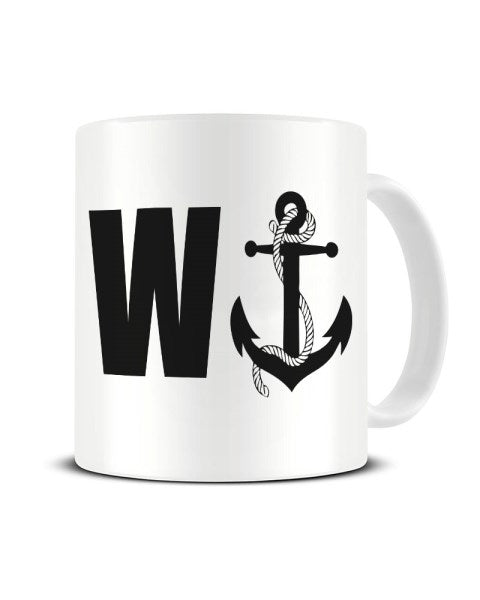 WANKER Anchor Joke Ceramic Mug