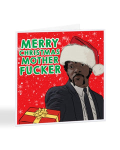 Pulp Fiction - Samuel L Jackson - Funny Christmas Card