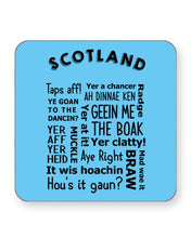 Load image into Gallery viewer, Scottish Slang Words - Funny Dialect - Barware Home Kitchen Drinks Coasters