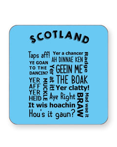 Scottish Slang Words - Funny Dialect - Barware Home Kitchen Drinks Coasters