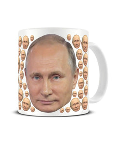 Vladimir Putin Russian President Kremlin Face Pattern Meme Funny Ceramic Mug