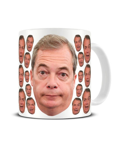 Nigel Farage UKIP Disappointed Face Pattern Meme Funny Ceramic Mug
