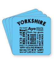 Load image into Gallery viewer, Yorkshire Slang Words - Funny Dialect - Barware Home Kitchen Drinks Coasters
