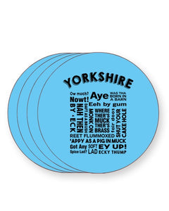 Yorkshire Slang Words - Funny Dialect - Barware Home Kitchen Drinks Coasters
