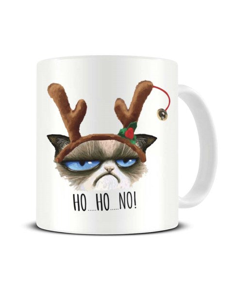 Grumpy Cat HO HO NO Christmas Ceramic Mug