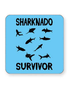 Sharknado Survivor - Barware Home Kitchen Drinks Coasters