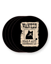 Load image into Gallery viewer, Schrödinger&#39;s Cat Wanted - Barware Home Kitchen Drinks Coasters