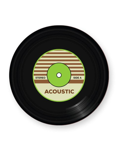 Vinyl Record Acoustic Music Genre - Barware Home Kitchen Drinks Coaster
