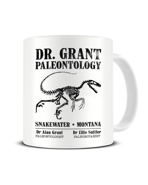 Dr Grant Paleontology Dinosaur Jurassic Park Ceramic Mug
