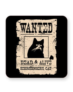 Schrödinger's Cat Wanted - Barware Home Kitchen Drinks Coasters