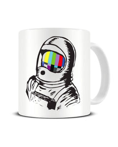 NASA Astronaut TV Retro Spaceman Cosmonaut Ceramic Mug