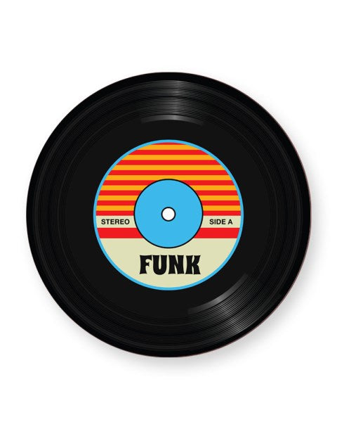 Vinyl Record Funk Music Genre - Barware Home Kitchen Drinks Coasters