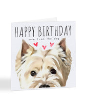 Load image into Gallery viewer, Happy Birthday Love From The Dog - Choose Your Breed - Birthday card