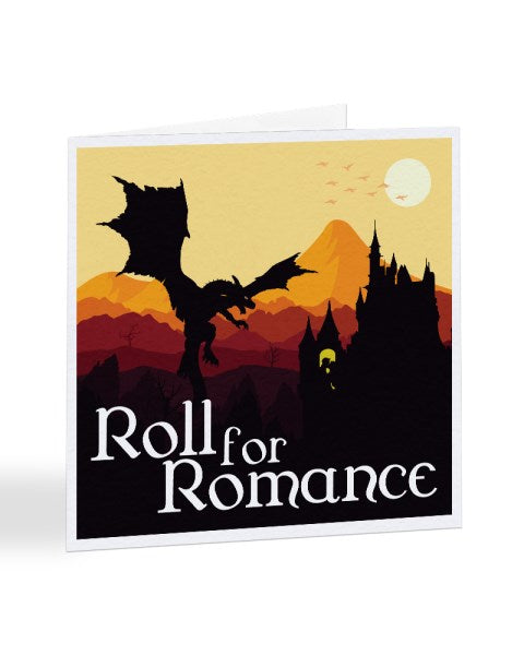 Roll For Romance - Dungeons And Dragons Valentine's Day Greetings Card