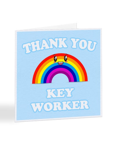 Thank You Key Worker Card - Nurse Doctor NHS - Thank You Greetings Card