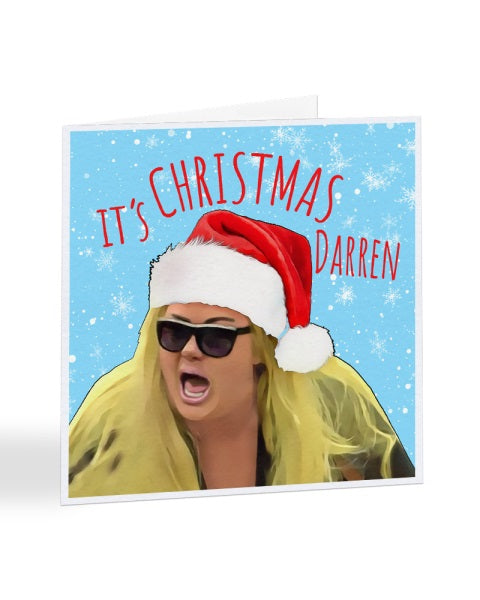It's Christmas Darren - Gemma Collins - Christmas Card