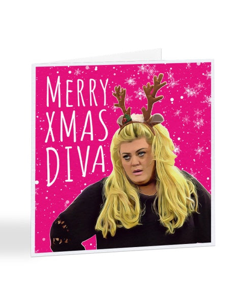 Merry XMAS Diva - Gemma Collins - Christmas Card