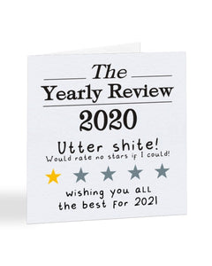 The Yearly Review 2020 - Funny Joke - Christmas Card