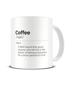 Coffee Definition Funny Office Ceramic Mug