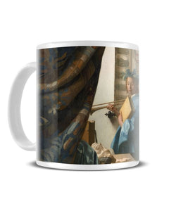 The Art Of Painting - Jan Vermeer Classic Artwork Ceramic Mug