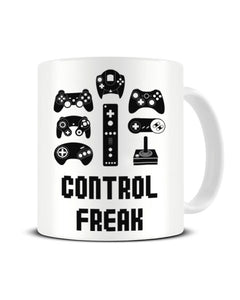 Control Freak Funny Video Gamer Ceramic Mug