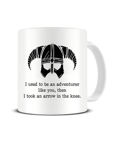 Arrow To The Knee - Skyrim Inspired Video Game Ceramic Mug