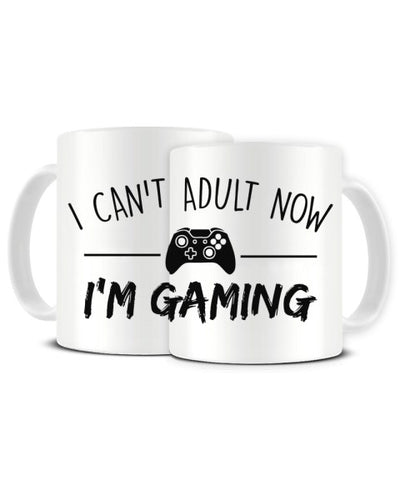 I Can't Adult Now I'm Gaming Funny Video Game Ceramic Mug