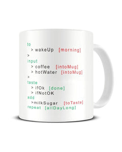 Morning In Code Funny Web Designer Programmer Ceramic Mug