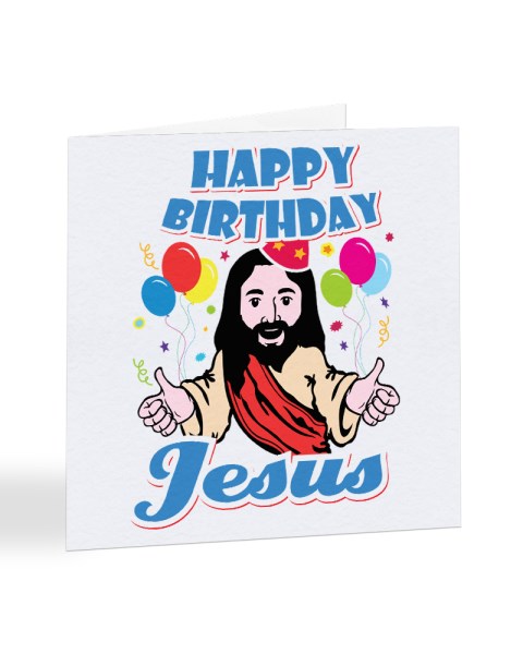Happy Birthday Jesus Christmas Card