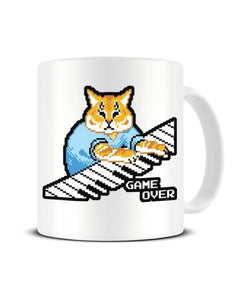 Keyboard Cat Game Over Classic Meme Funny Gamer Ceramic Mug