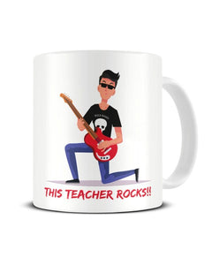 This Teacher Rocks - Teacher Ceramic Mug