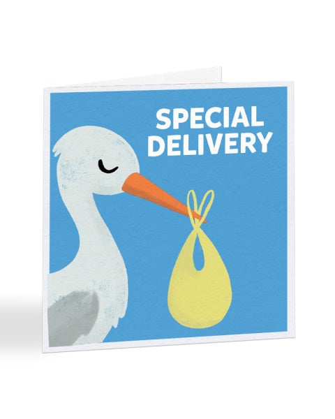 Special Delivery - It's A Boy - New Baby Greetings