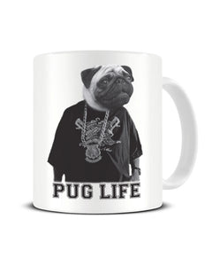 Pug Life Gangsta Dog Thug Life Funny Ceramic Mug
