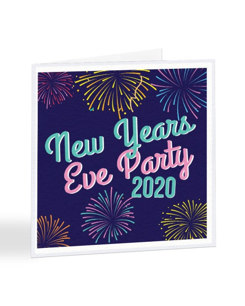 New Years Eve 2020 Party Invite - Funny RSVP Greetings Card