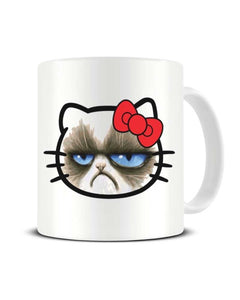 Grumpy Cat Hello Kitty MashUp Funny Ceramic Mug