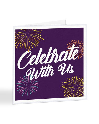Celebrate With Us - Party Invite - Funny RSVP Greetings Card