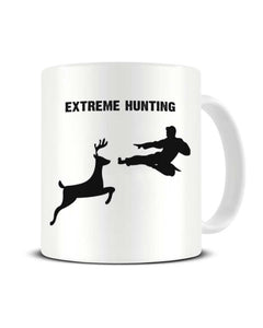 Extreme Hunting Funny Kung Fu Karate Ceramic Mug