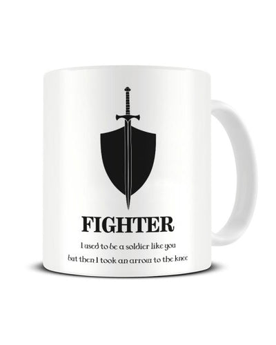 Fighter Dungeons And Dragons Character Funny Ceramic Mug