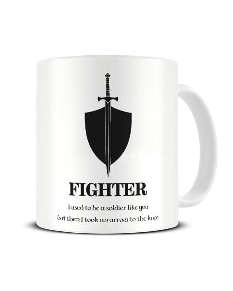 Fighter Dungeons And Dragons Character Funny Ceramic Mug