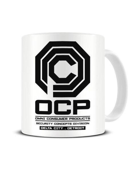 OCP Omni Consumer Products Delta City Detroit - RoboCop Inspired Ceramic Mug