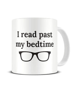 I Read Past My Bedtime Funny Book Worm Ceramic Mug