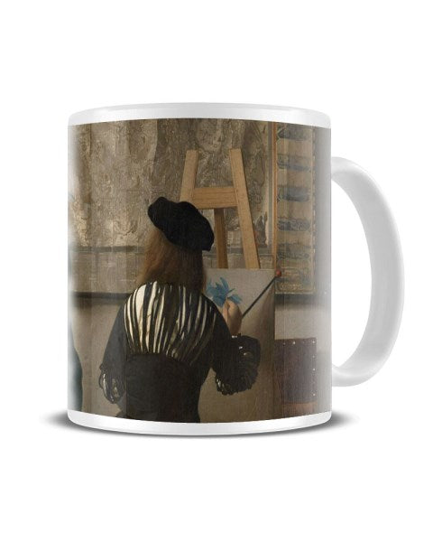 The Art Of Painting - Jan Vermeer Classic Artwork Ceramic Mug