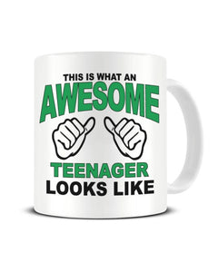 This Is What An Awesome TEENAGER looks Like - Ceramic Mug