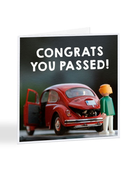 Congrats On Passing Your Test - Passed Driving Test Greetings Card