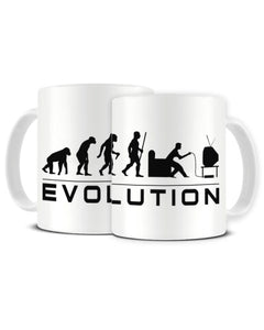 Evolution Of A Console Gamer Funny Video Gaming Ceramic Mug