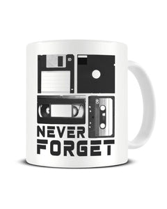 Never Forget 80's Forgotten Media - Ceramic Mug