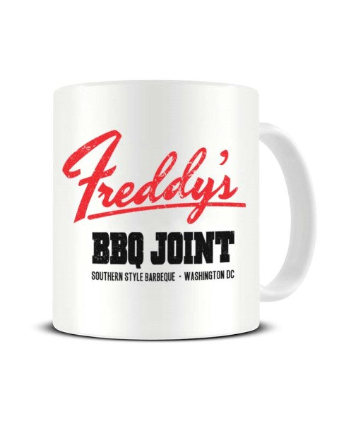 Freddy's BBQ Joint Washington DC - House Of Cards Inspired Funny Ceramic Mug